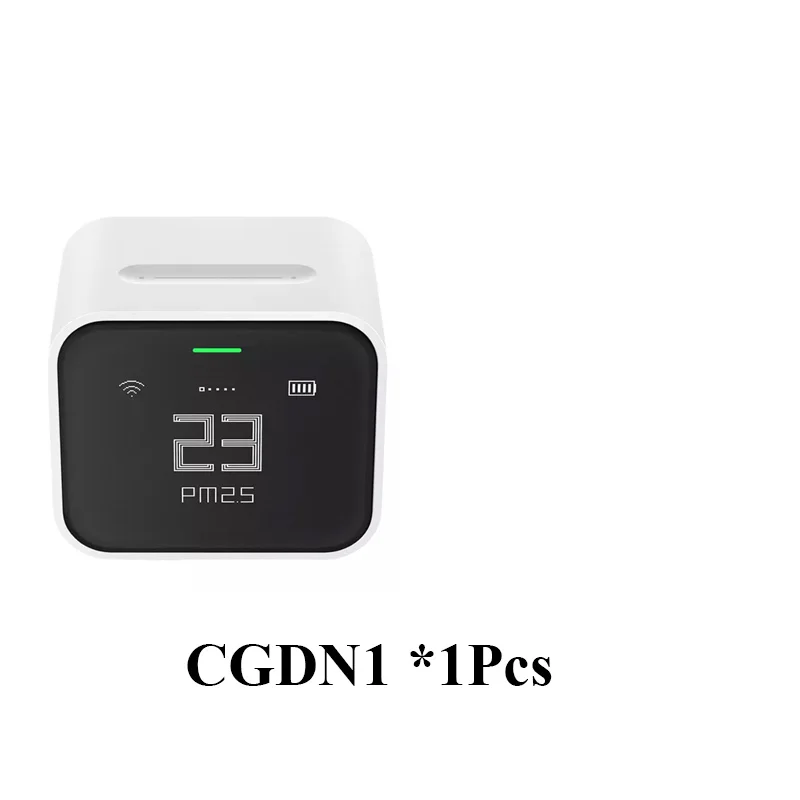 Qingping Smart Air Detector Lite CO2 PM2.5 PM10 Temperatur- und Luftfeuchtigkeitsmonitor mit Touchscreen, kompatibel mit Mihome APP für Apple HomeKit.