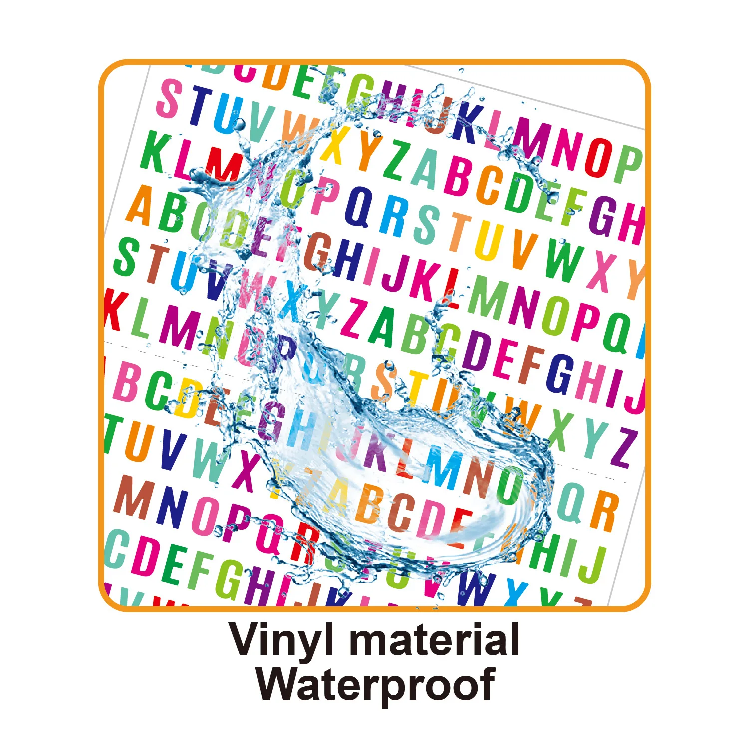 2 Blatt 26 Alphabet A-Z Planer Aufkleber Wasserdicht Bunte Kreative DIY PVC Buchstaben Aufkleber Für Kinder Tasse Laptop DIY Scrapbook – Detail 5