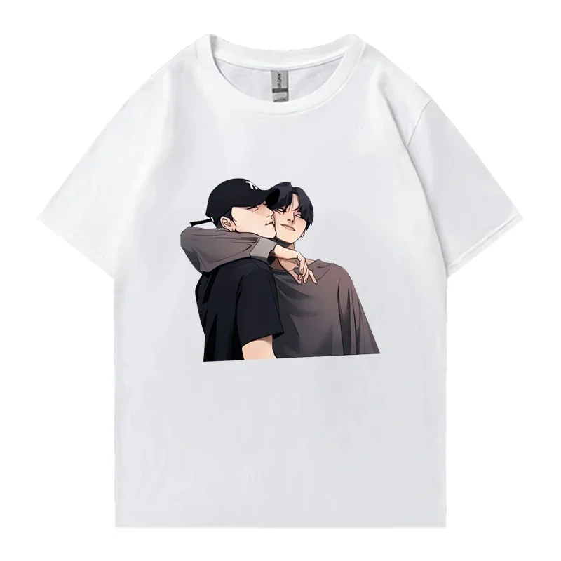 

Kpop Ateez harajuku print Graphics T shirt 2025 Unisex vintage Oversized short sleeve t-shirts Men Women Summer 100% Cotton Tops