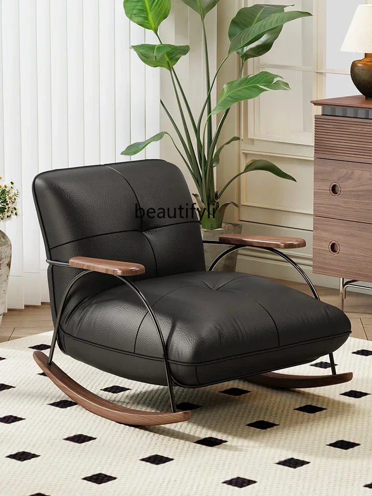 

xxzrecliner adult single lazy sofa, solid wood household single chair leisure chair