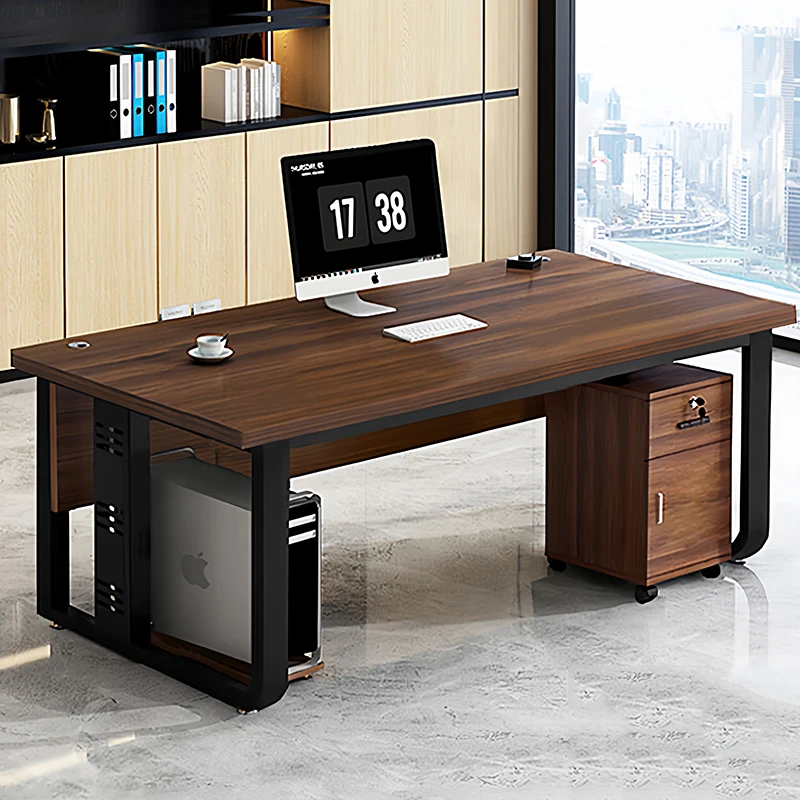 Executive Wooden Office Desk Computer Organizers Aesthetic Office Desk Design Reception Mesa Ordenador Commercial Furniture