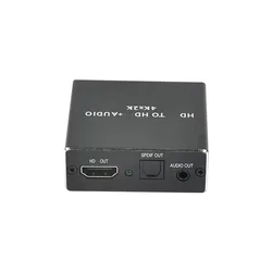Mini Splitter with Optical TOSLINK SPDIF+3.5mm Stereo Audio Extractor Converter Audio Splitter HDMI-compatible Splitter