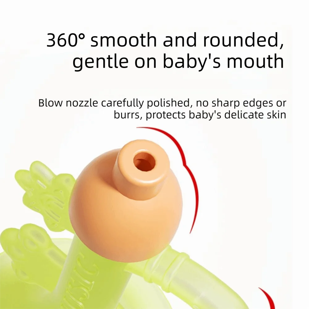 

Food Grade Baby Teething Horn Sound Simulation Chewable Children's Silicone Trumpet Lung Capacity Cultivation Comfortable Grip
