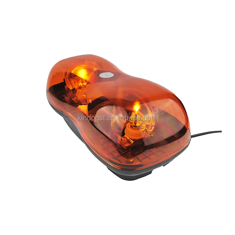 Halogen Rotating Peanut Car Roof mini light bar amber mm  inch magetic mount emergency strobe light