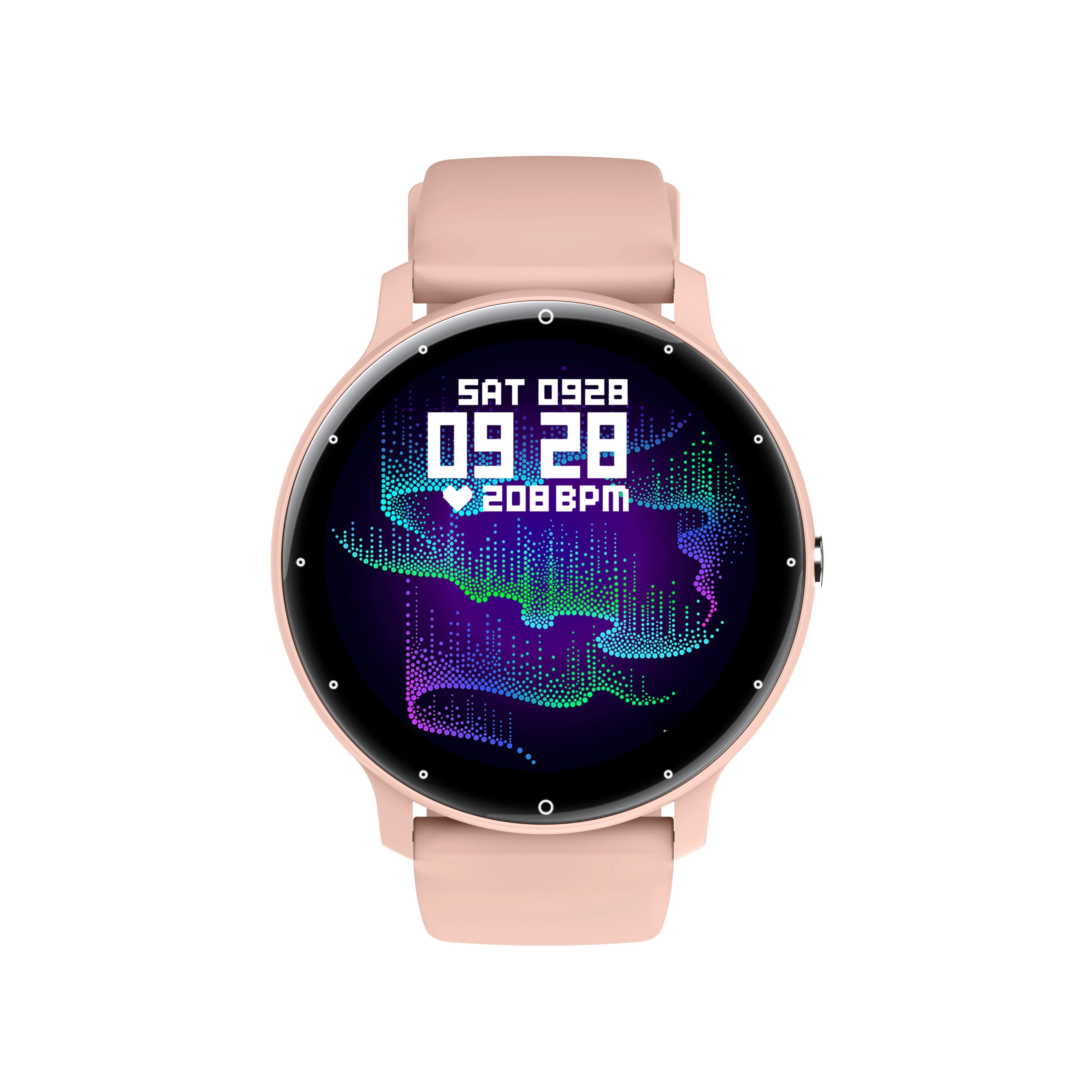 Womenwatch-pulsera deportiva con pantalla táctil TFT, reloj de mujer con esfera redonda, resistente al agua IP67, 1,39 pulgadas, control del ritmo cardíaco