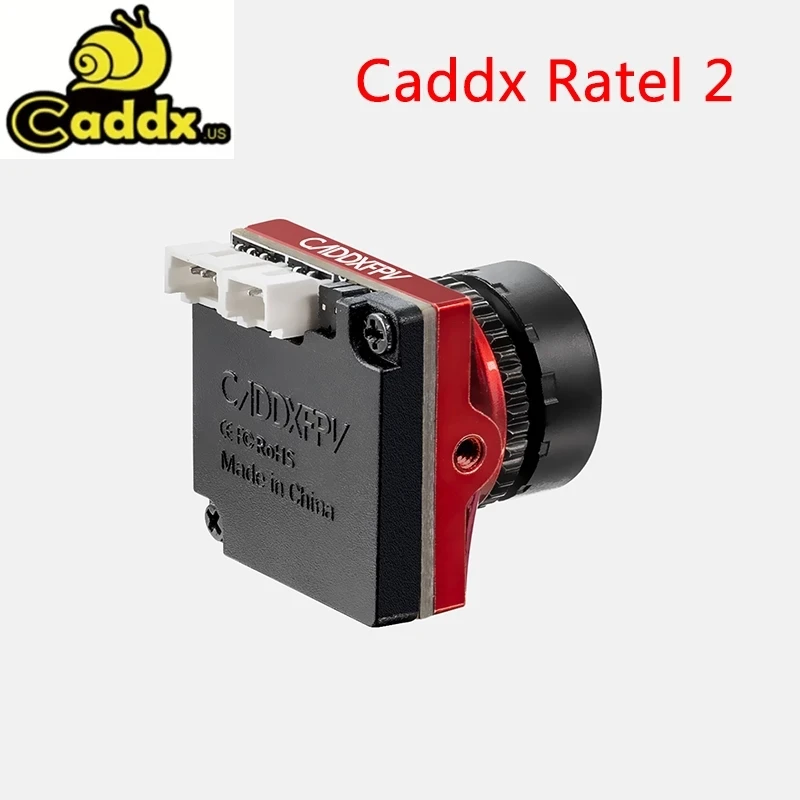 Caddx Ratel 2 V2 FPV kamera Ratel2 2.1mm obiektyw 16:9/4:3 NTSC/PAL przełączany Super WDR 19*19mm do Model RC dronów wyścigowych FPV