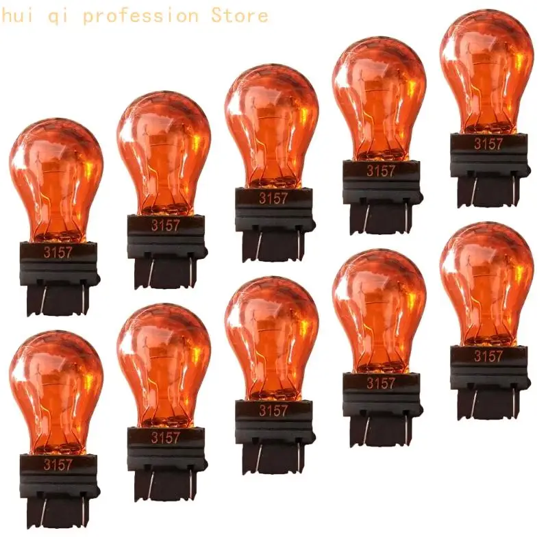 Rücklichtbirnen 10er Pack 3156 3157 12V 21W Ambers Auto externe Blinkerbirne H8WE – Detail 4
