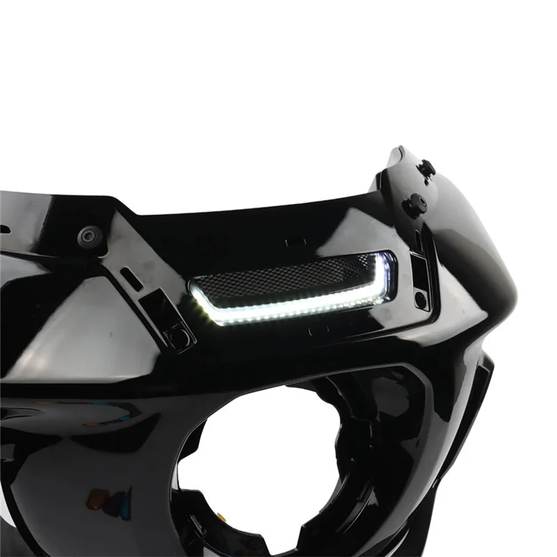 

Motorcycle White Tracer Headlight Vent Accent LED For Softail Low Rider ST El Diablo FXRST FXLRST 2022-2024