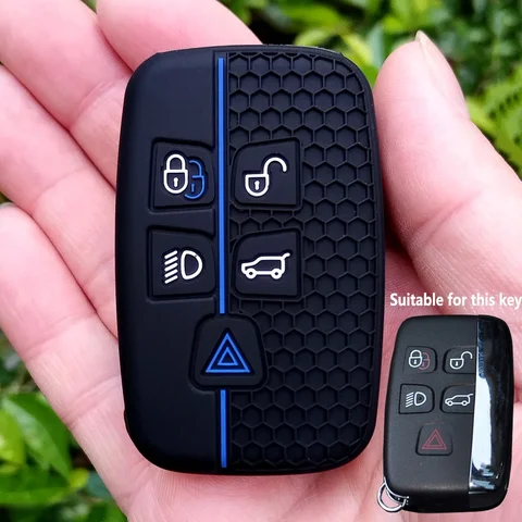 Новый силиконовый чехол для автомобильного ключа, брелок для Land Rover Range Rover Evoque Sport Freelander Discovery Velar для Jaguar XE XF XJ