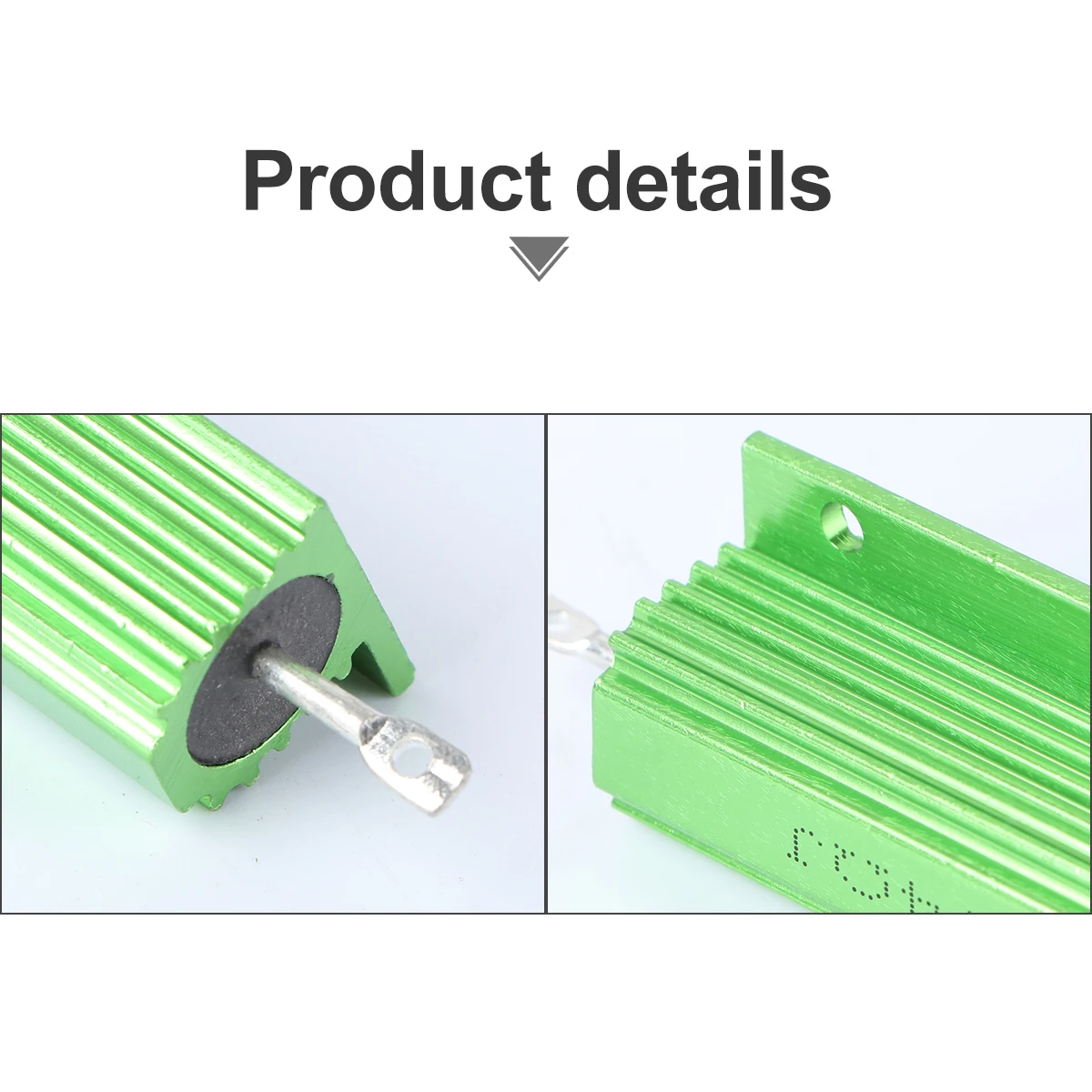 

2 Pcs Wound Resistor 4 Ohm Power High Load Non Inductive 4 Ohm Resistor Winding Aluminum Housed Wall Mounted