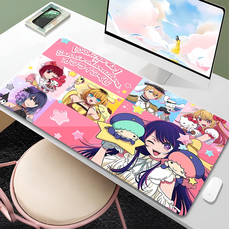 90x40cm Mouse Pad Little Twin Star Anime Gaming Accessories Mousepad Gamer Completo Computer Keyboard Desk Mat Varmilo Table Pad