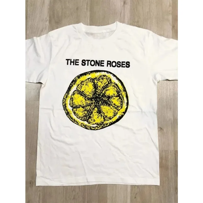 The Stone Roses British Rock Hardcore Stone Rose Band Trendy Brand Short Sleeve T-Shirt Male and Female Couples Tee T Shirts