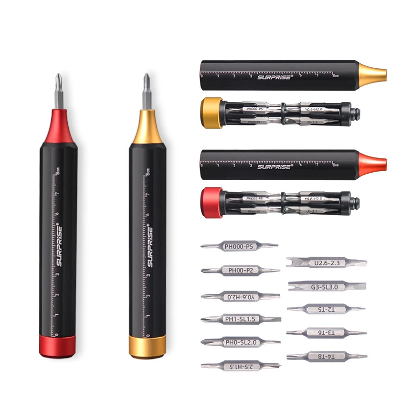 Portable screwdriver set Built in bit Precision pen screwdriver Notebook mobile phone maintenance disassembly hand tools