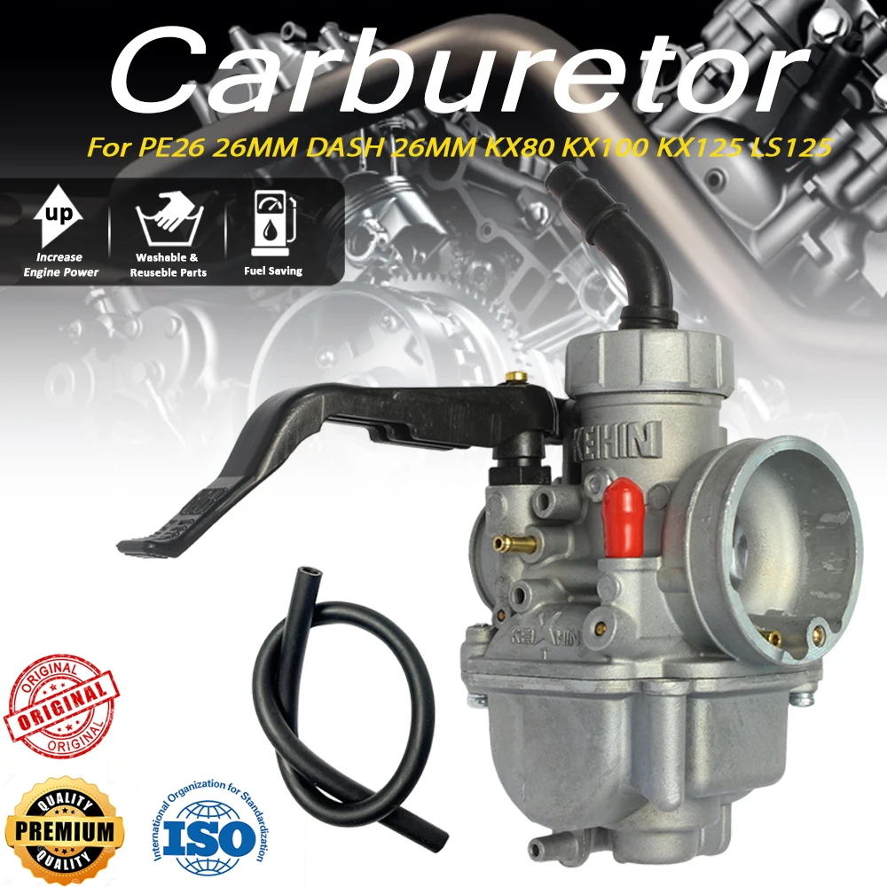 

Carburetor For PE26/DASH 26MM KX80 KX100 KX/LS125