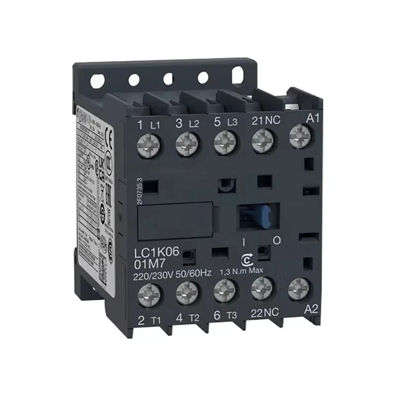 Miniature Contactor for LC1K0601B7 24VAC 6A 1NC LC1K0601E7 48VAC 6A 1NC LC1K0601F7 110VAC 6A 1NC