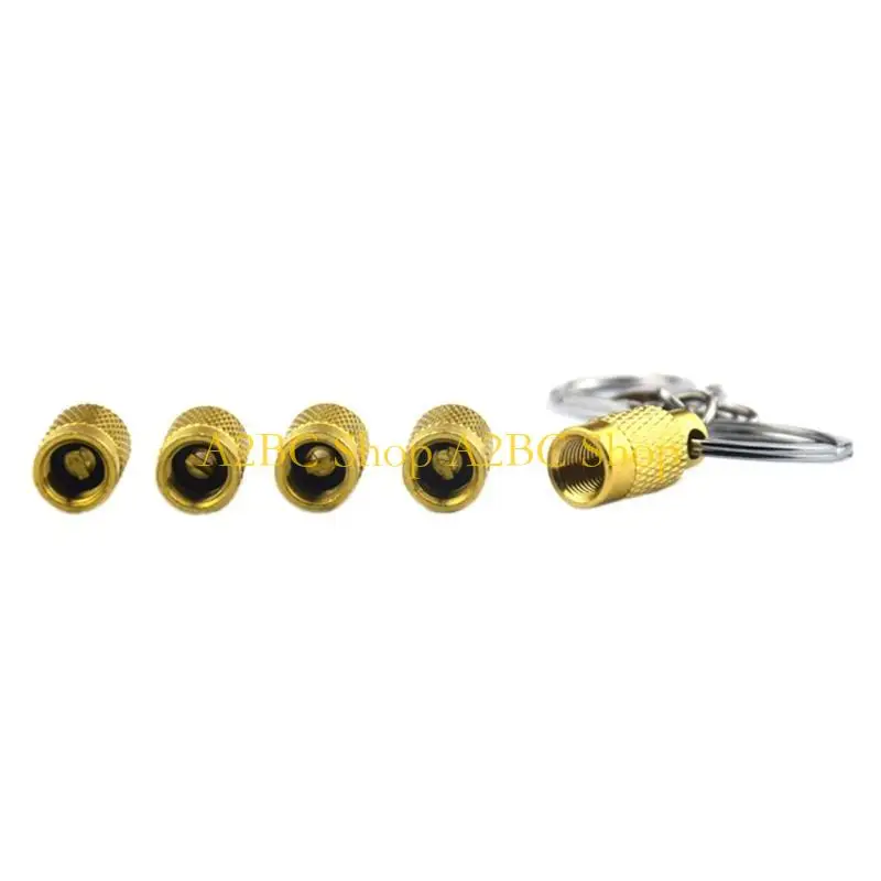A2BC 4 in 1 Auto Car Alloy Tire Pressure Relief for Valve Deflator Bleeder for Valve Set Deflators for Offroad Vehicles Air D