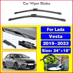 Wiper LHD Front Wiper Blades For Lada Vesta 2019-2023 Windshield Windscreen Clean Window Car Rain Brushes 2020 2021 2022 24