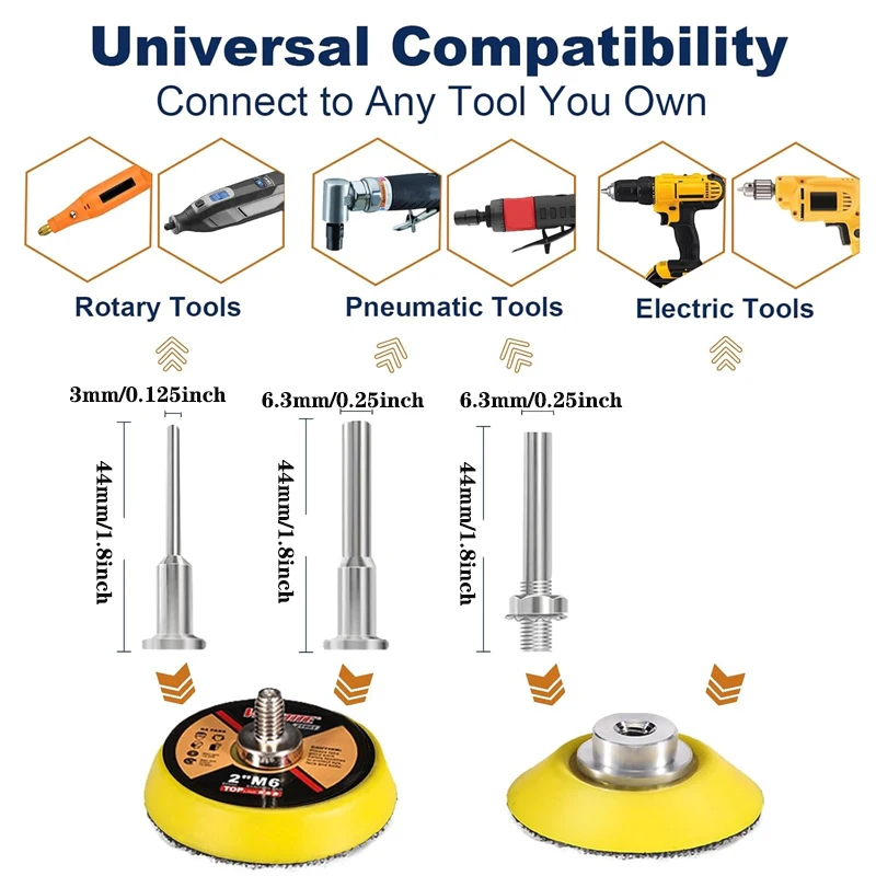 

Набор для влажной и сухой шлифовки 2 дюйма, 90/98 шт., на липучке, с губчатыми полировальными дисками и шлифовальными пластинами для полировки автомобилей, шерсти, металла