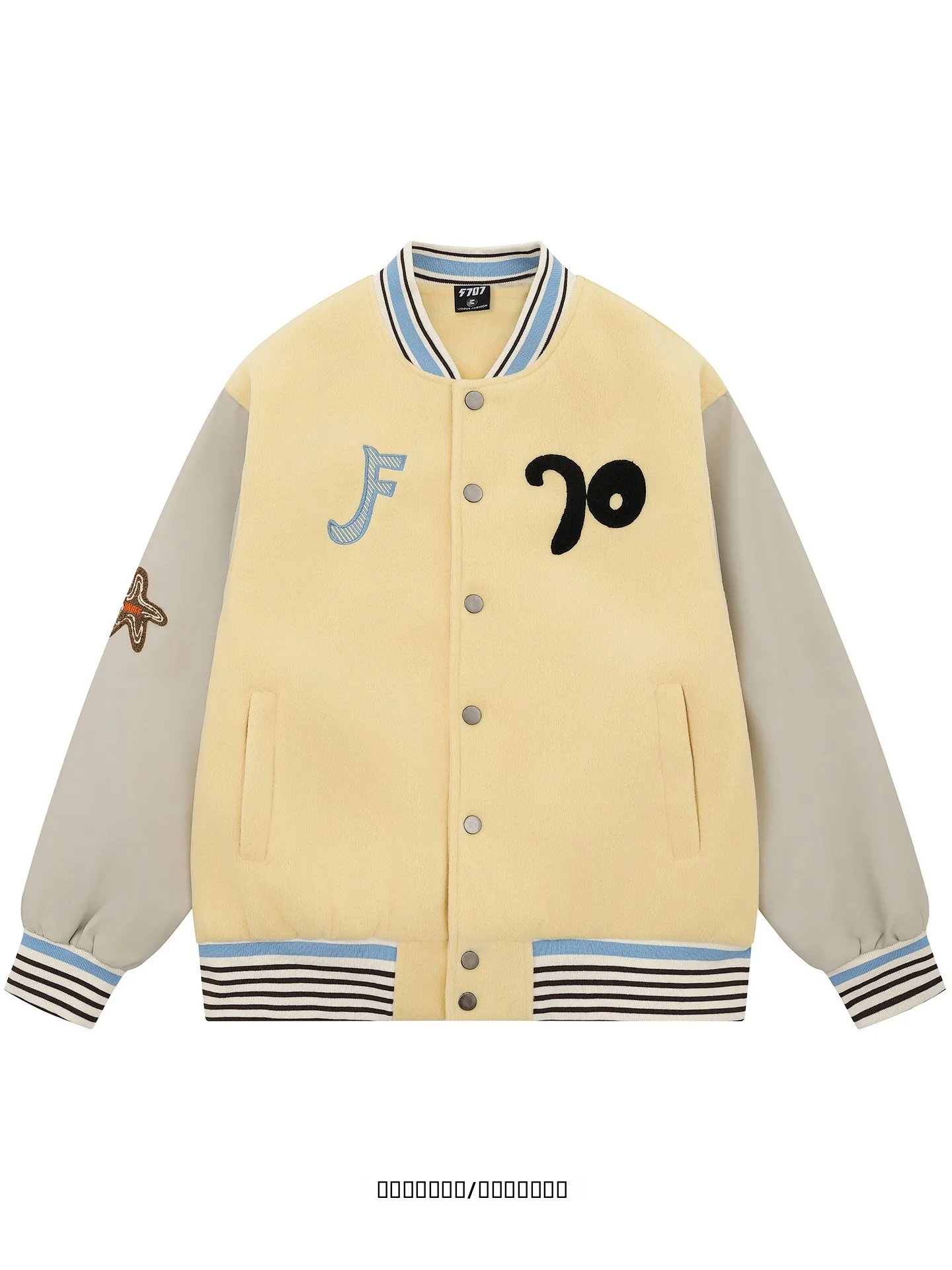 

Куртка свободного кроя с бейсбольным воротником, молодежная, с длинными рукавами, осенне-зимняя верхняя одежда для мужчин и женщин от бренда [Название бренда]