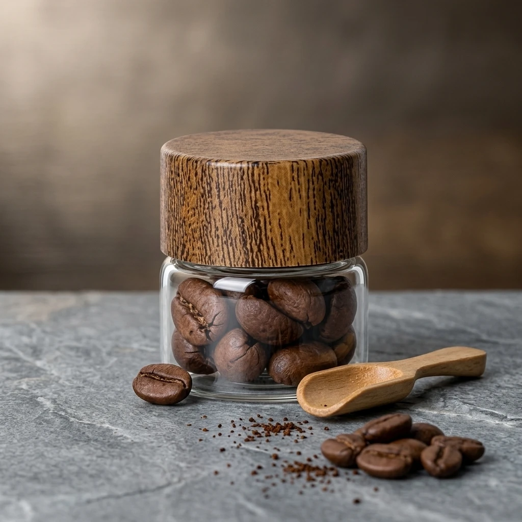 Mini Glass Sealing Jar High-Borosilicate Airtight Storage Container for Coffee Tea Powder Portable Travel Home Kitchen Use