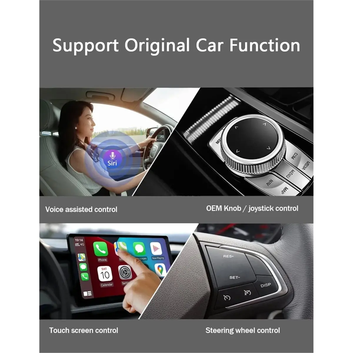 Punctual- Car 3-in-1 CarPlay Box Android System Wireless Adapter for Netflix IPTV for Kia Toyota Ford Audi