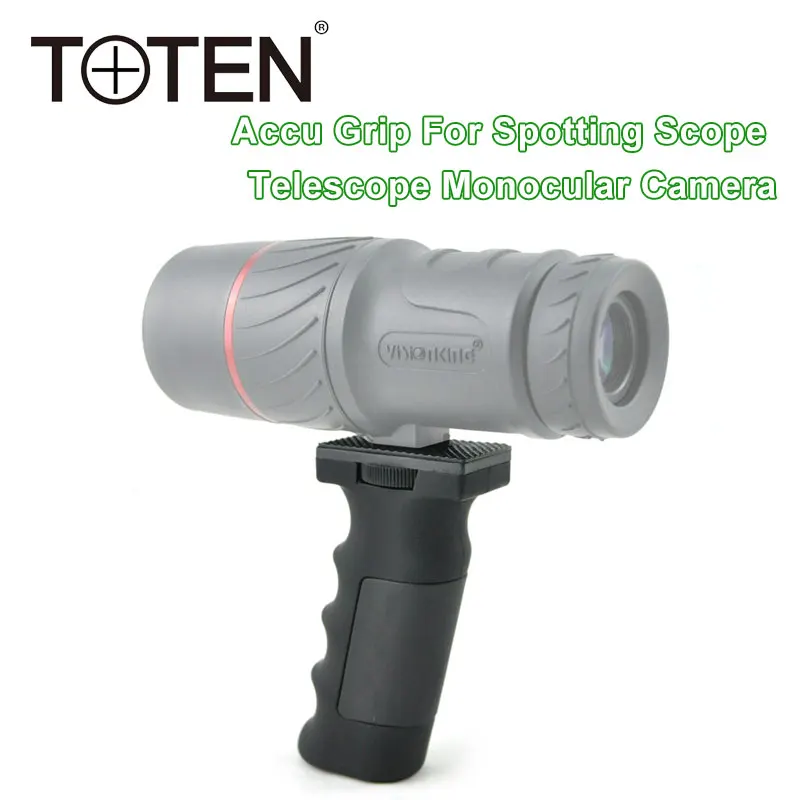 TOTEN Accu Grip Handhold bracket Ergonomic Design Comfortable For Spotting Scope Telescope Monocular Camera Telescope Support