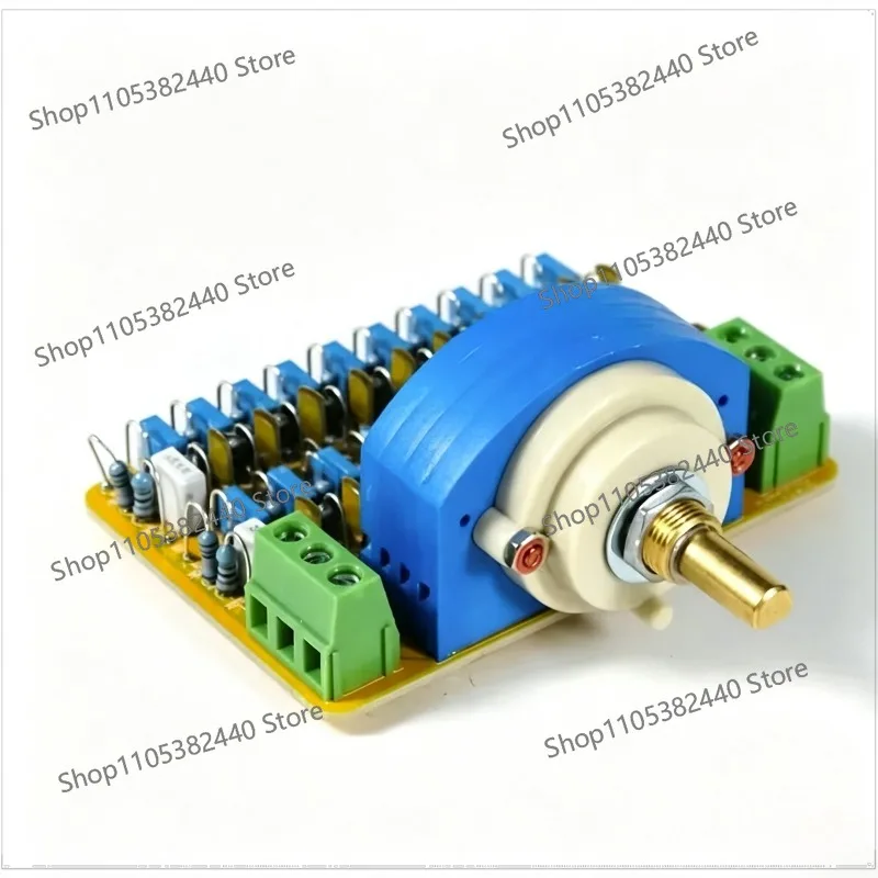 12-Step Equal Loudness Volume Attenuator Board, Audio Potentiometer Module with Fixed Loudness Contour