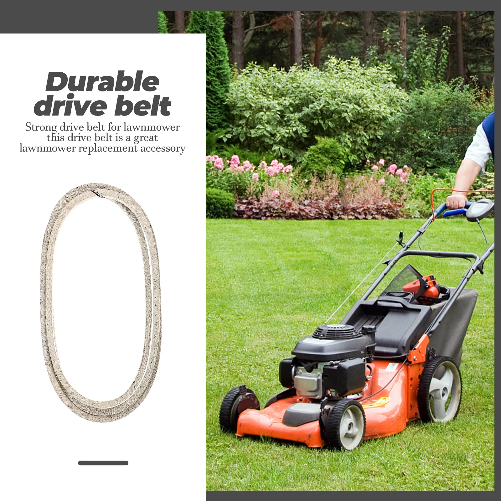 

Para aramid Fiber Lawn Mower Drive Belt Durable Triangle Transmission for Garden Tractor Model 917 Heat Resistant Wear