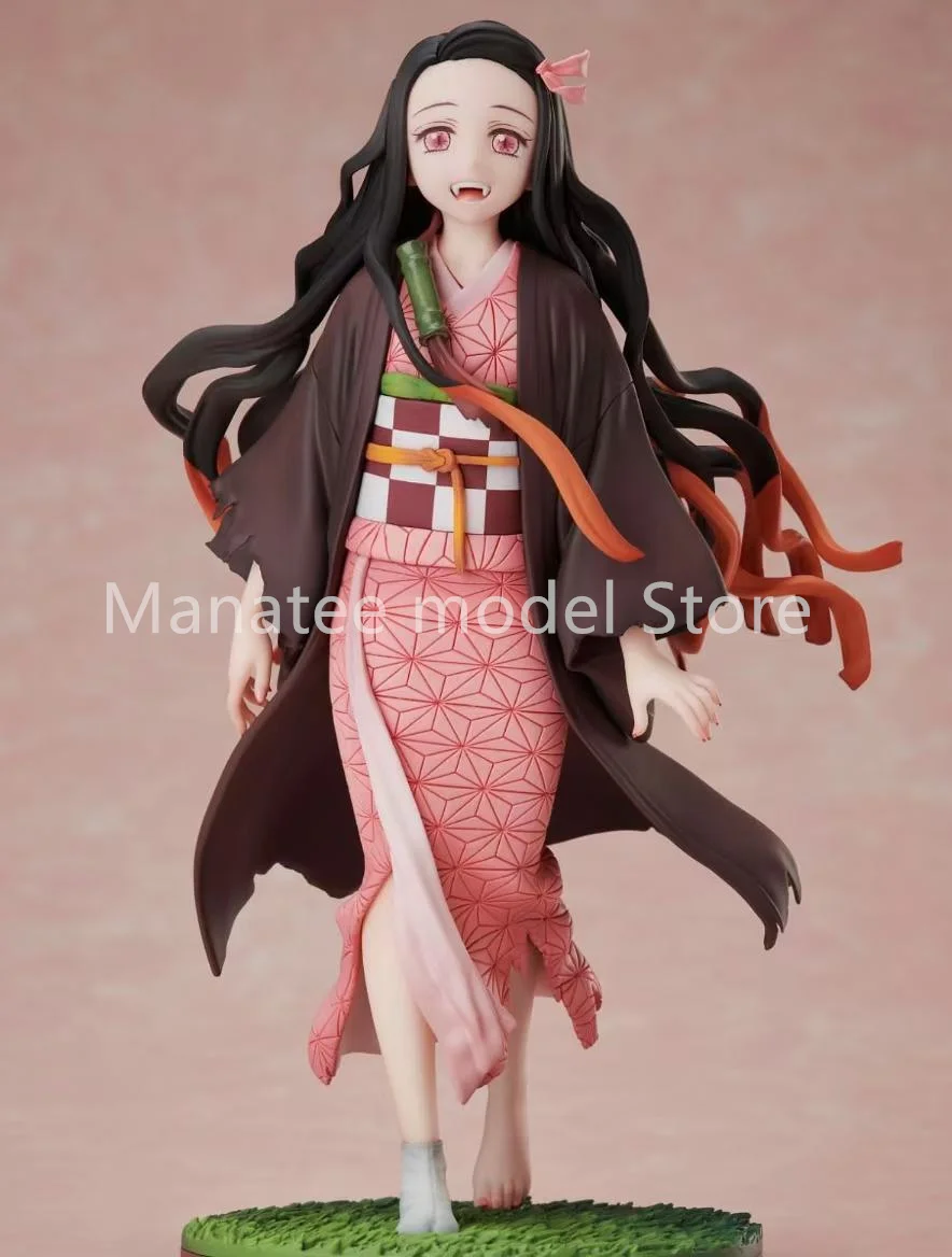 100% Original Nezuko Kamado PVC Action Figure อะนิเมะรุ่นของเล่นตุ๊กตาของขวัญ