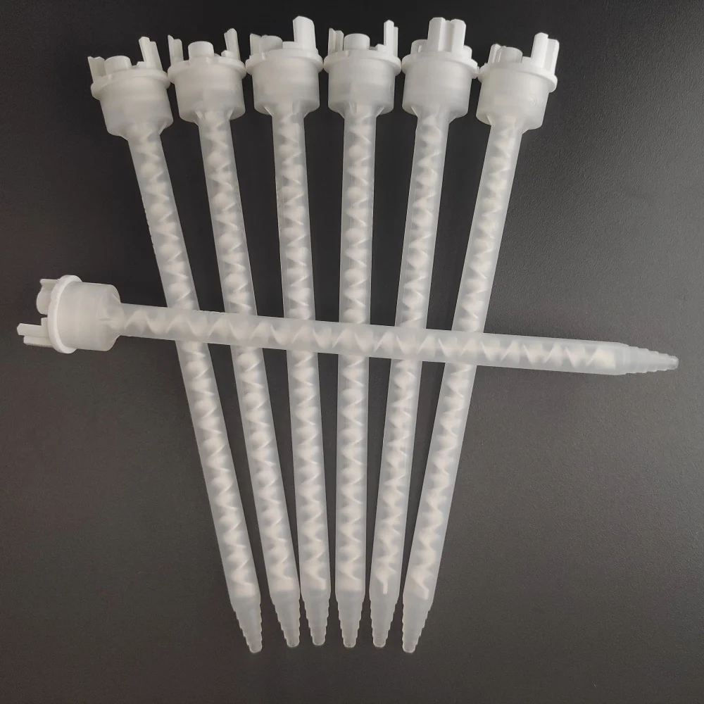 

Статический миксер MFH 06-24TБелая круглая статическая смесительная трубка AB Картридж для клея Наконечник для смешивания Пластиковый дозатор SULZER Система MIXPAC F