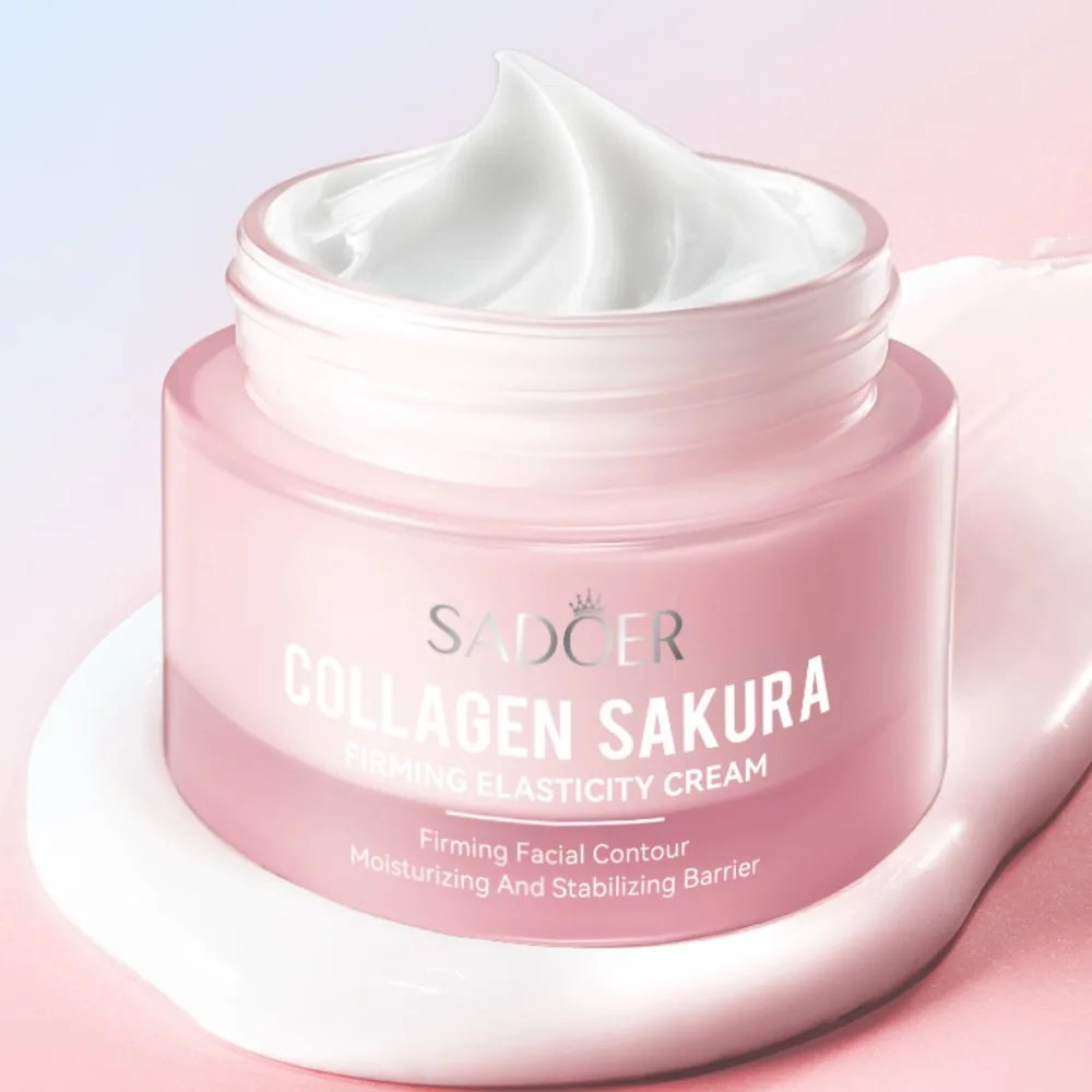 

50 г SADOER укрепляющий крем для лица Sakura Collagen отбеливающий антивозрастной увлажняющий крем против морщин продукт для ухода за кожей лица