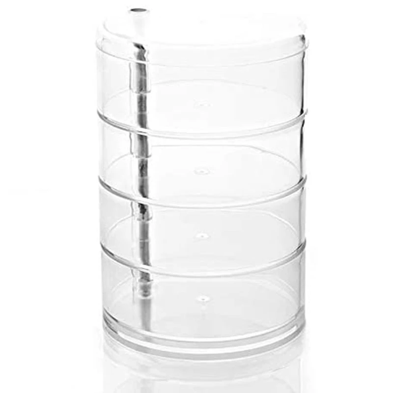 

New Children's Hair Accessories Storage Box, Hairpin Head Rope Jewelry, Rubber Band Storage Box, Transparent Box Rotation