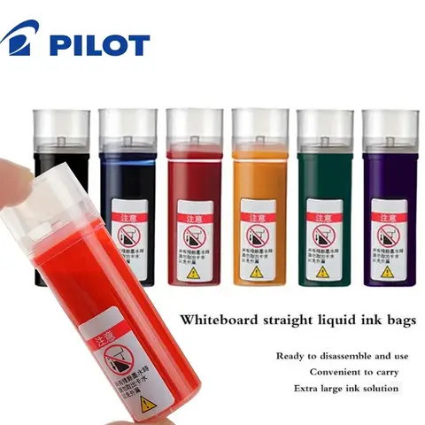 Bilashmart Pilot 1/2pcs Replace Ink Stationery for Whiteboard Pen Color Direct Liquid Eco-Ink Easy Installation Draw Student Supplies