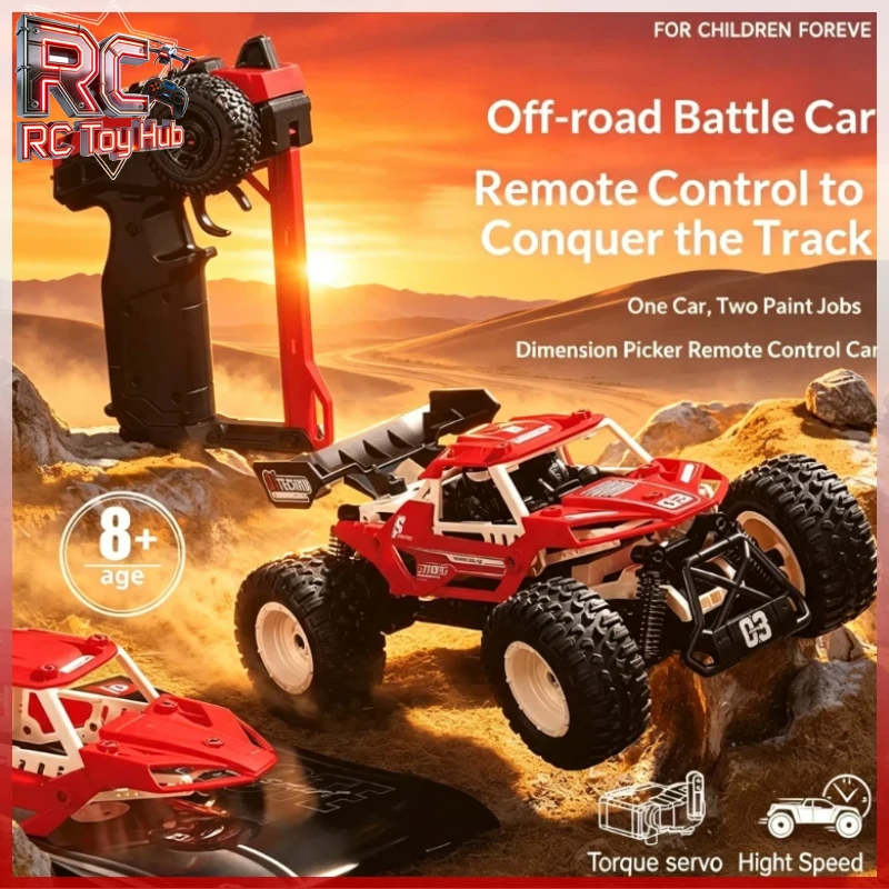 Mobee Rc Off Road Racing Car Diy Assembly High Speed Remote Control Vehicle All Terrain Hobby Toy For Outdoor Rock Climbing