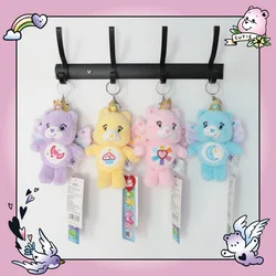 Care Bears Angel Cartoon Plush Pendants Girls Kawaii Bag Backpack Plush Keychains Cute Bear Stuffed Keyrings Birthday Gift