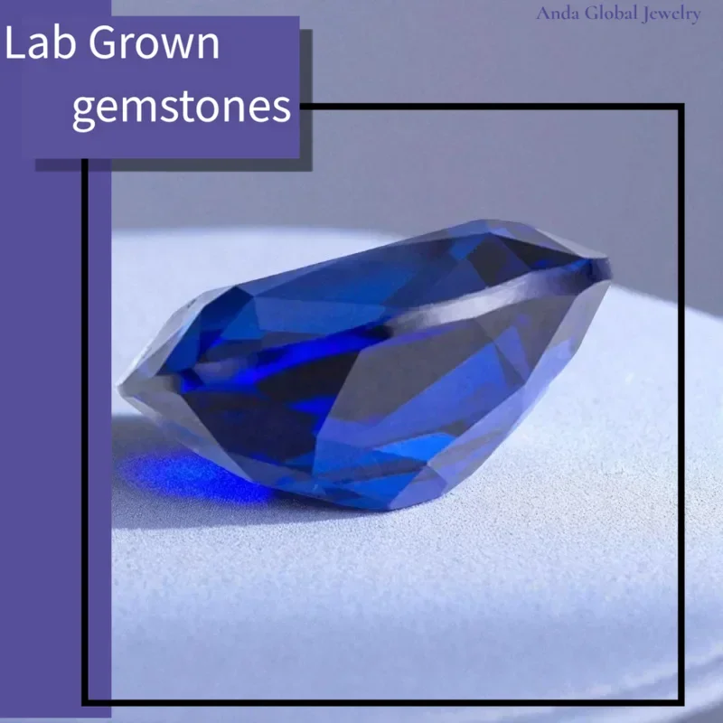 

S-Lab Grown Sapphire Royal Blue Color Rectangular Cushion Cut Gems For Jewelry Setting&Custom Design Selectable Certificate