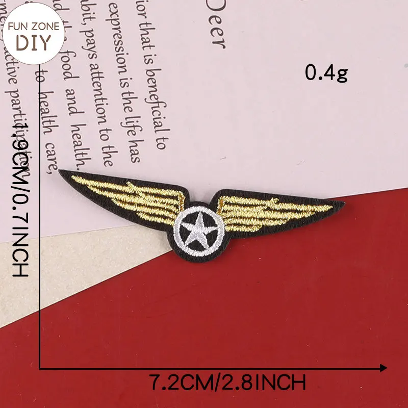 FZdiy Patches for Clothing Anchor Shield Badge Thermoadhesive Patch Iron on Patches Embroidery Applique on Clothes