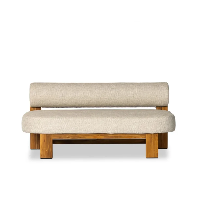 Solid wood single sofa bed and breakfast apartment clubhouse reception chair