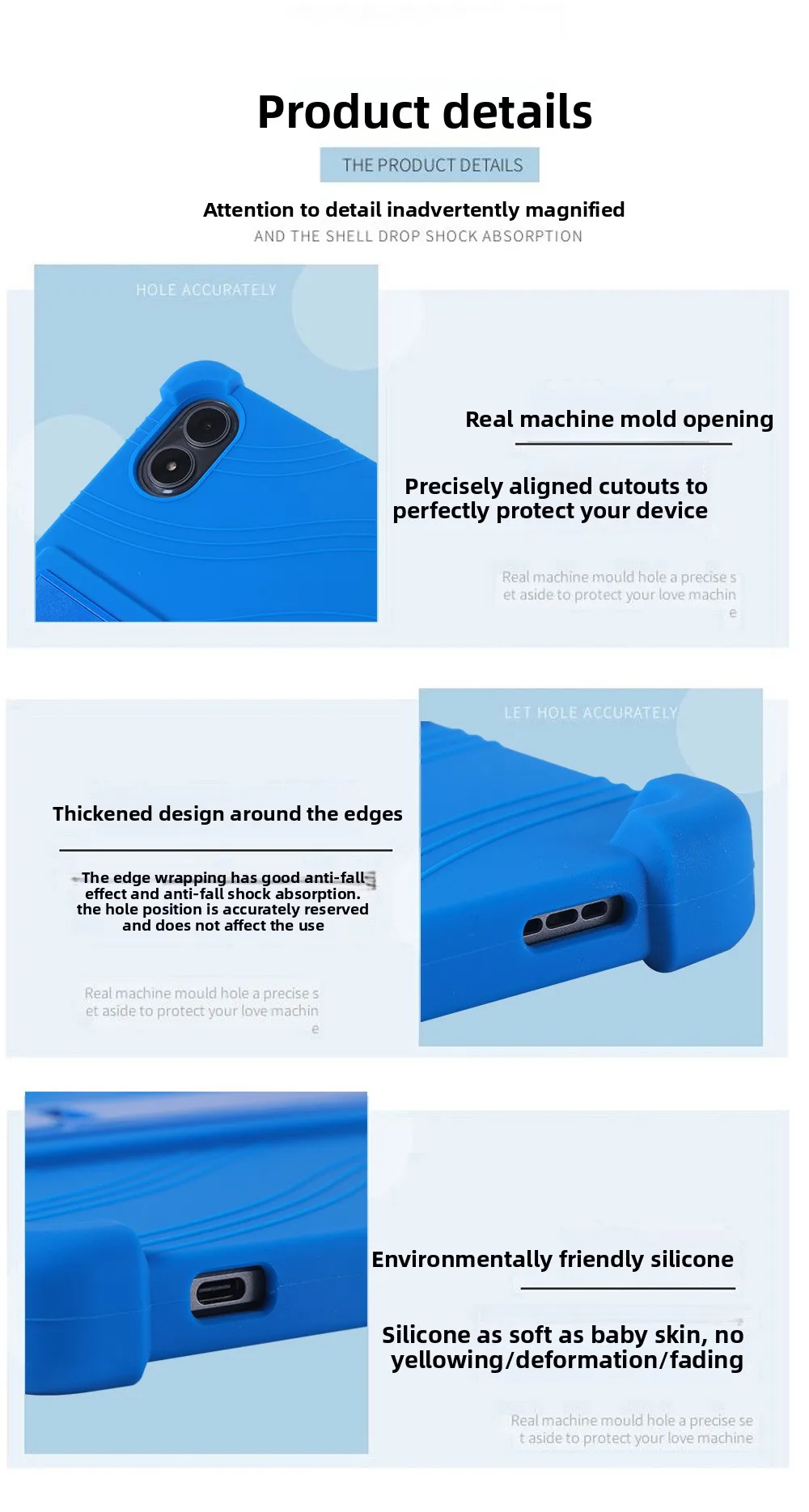 Stoßfeste TPU-Hülle für UMIDIGI G1/G2 10.1, Vollständiger Schutz mit Ständer, in Mehreren Farben – Detail 6