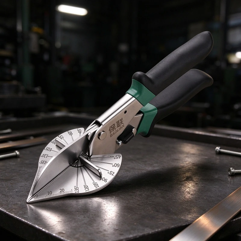 Multi Function Scissors Cable Trunking Angle Cutter Right Angle Duct Cutter Woodworking Strip Folding Edge Pliers Tool