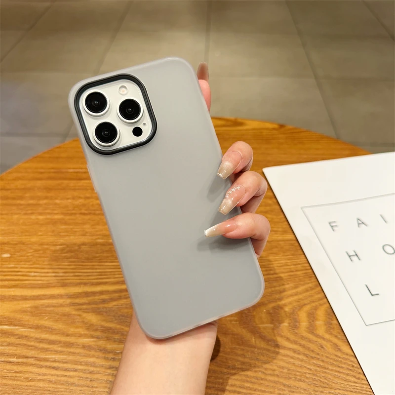 Etui na iPhone 17 Pro Max Silicone Jelly Matte Candy Luxury TPU PC Case na iPhone 17 Pro Max Cover Nonslip Protector Case