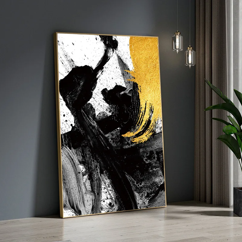 

Geometric Hanging Paintings Modern Simple Living Room Decorative Paintings Light Luxury Sofa Background Wall Murals