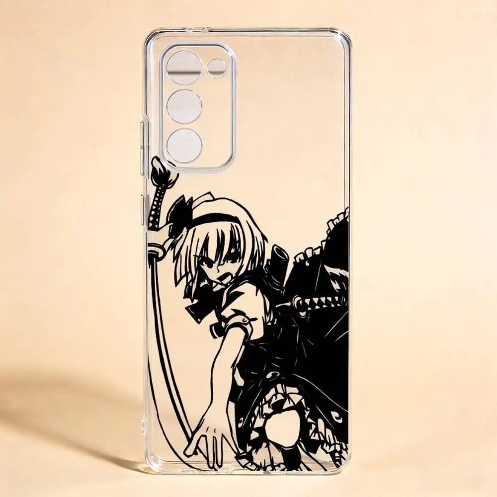 Youmu Konpaku TOUHOU  For Samsung Galaxy S24 S25 S23 S22 S21 Transparent Cover Phone Case