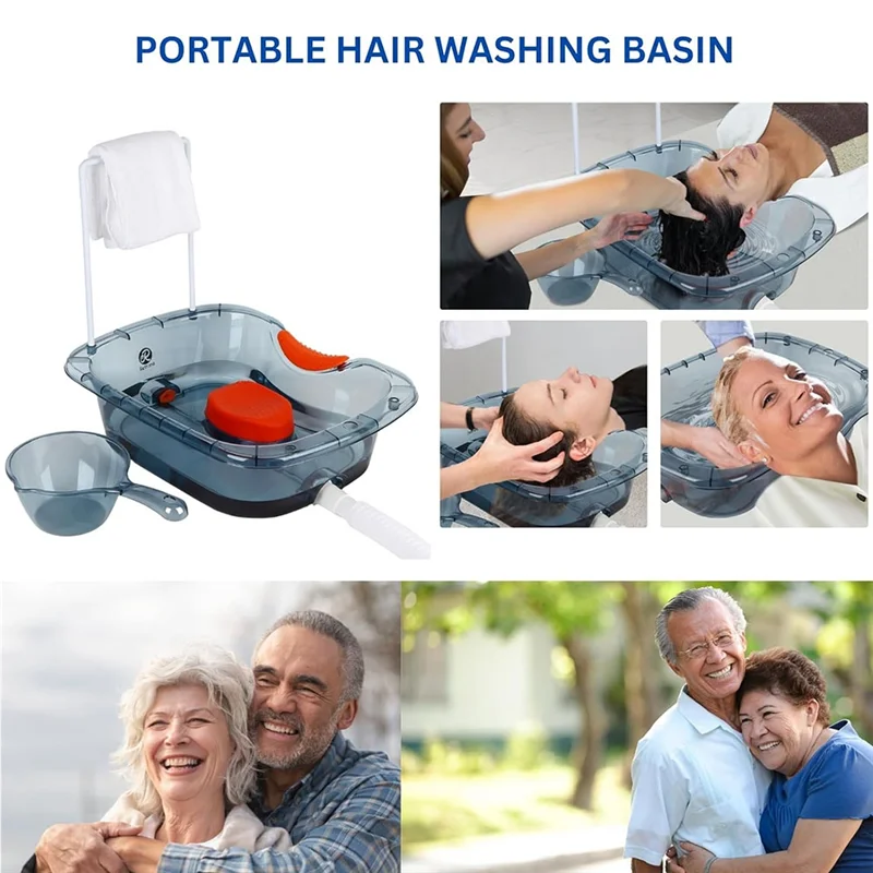 

AB66-Hair Washing Basin For Bedridden - Portable Shampoo Bowl And Basin At Home For The Elderly - Hair Washing Tray