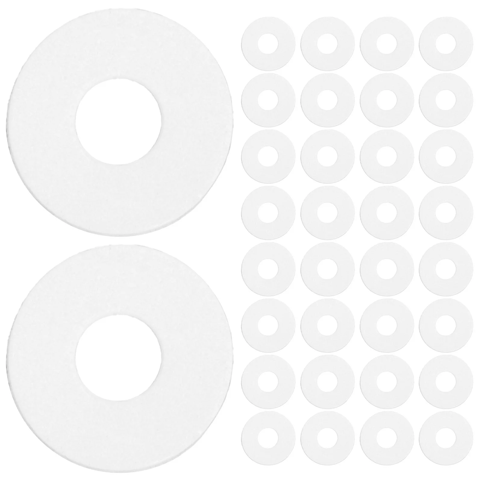 

100pcs Insulation Plastic Washers Clear Flat Gasket Spacers For Shower Door Handle Replacement Pvc Sealing Washers Hardware