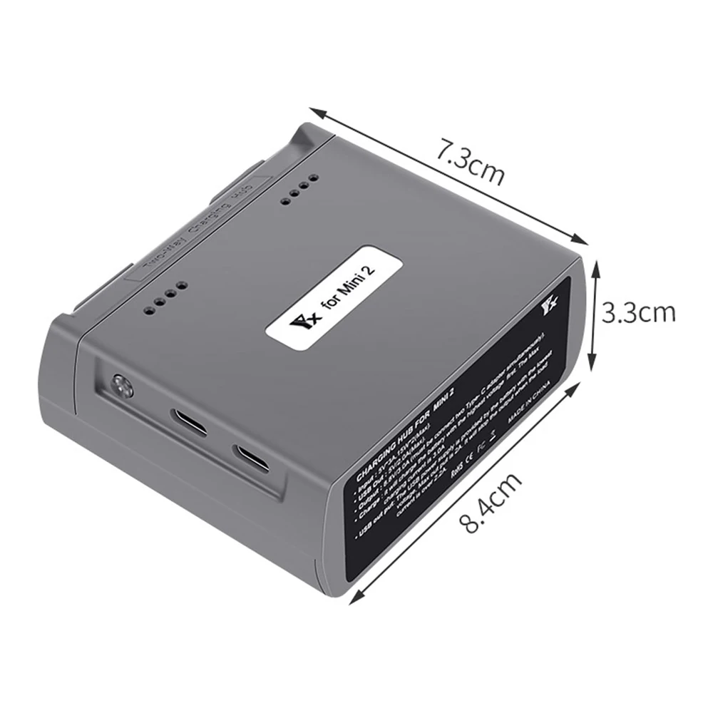 Two Way Charging Hub For DJI Mini 4K / Mini 2 / Mini SE / Mini 2 SE Drone Battery USB Charger Intelligent Flight Accessories