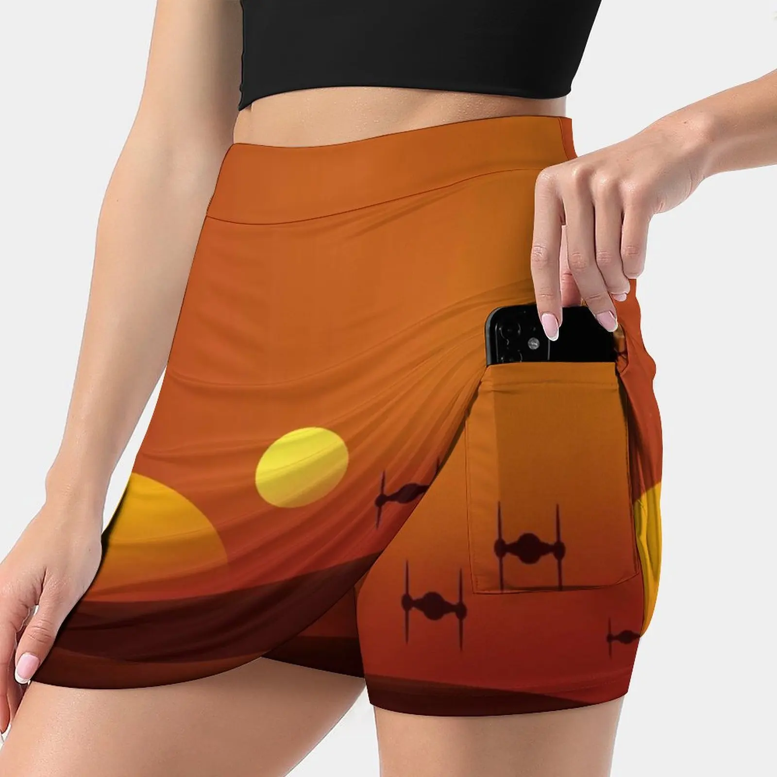 Tatooine Skirts Woman Fashion 2022 Pant Skirt Mini Skirts Office Short Skirt Tatooine Tatooine Sun Sunset Luke Skywalker Han