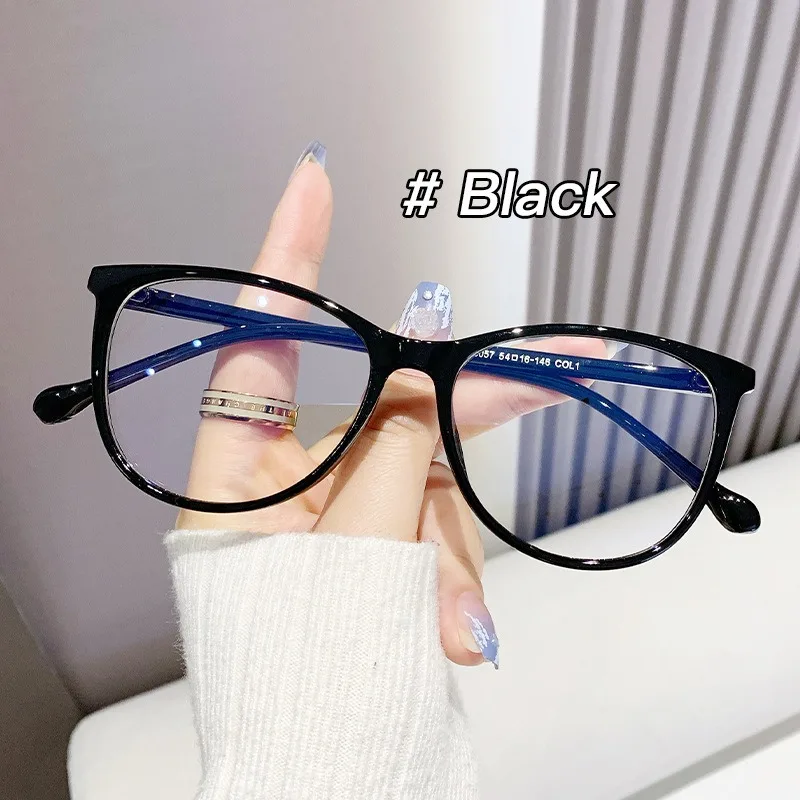 Neue Blaulichtfilter-Brille für Damen Retro Transparenter Brillenrahmen Luxus-Markendesign Ganzjahres-Brillen Modisch
