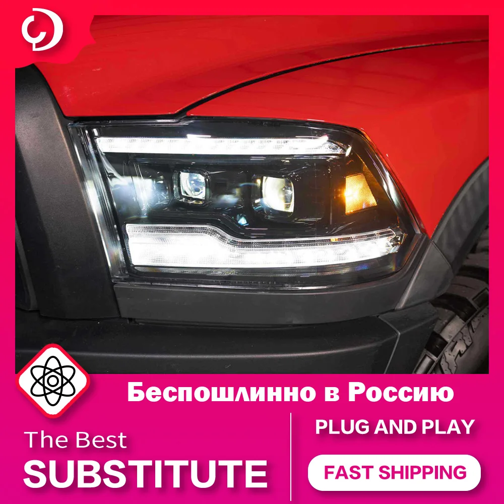 AKD Car Styling Headlights for Dodge RAM 1500 2500 3500 2009-2018 LED Headlight Head Lamp Led Projector Automotive Accessories