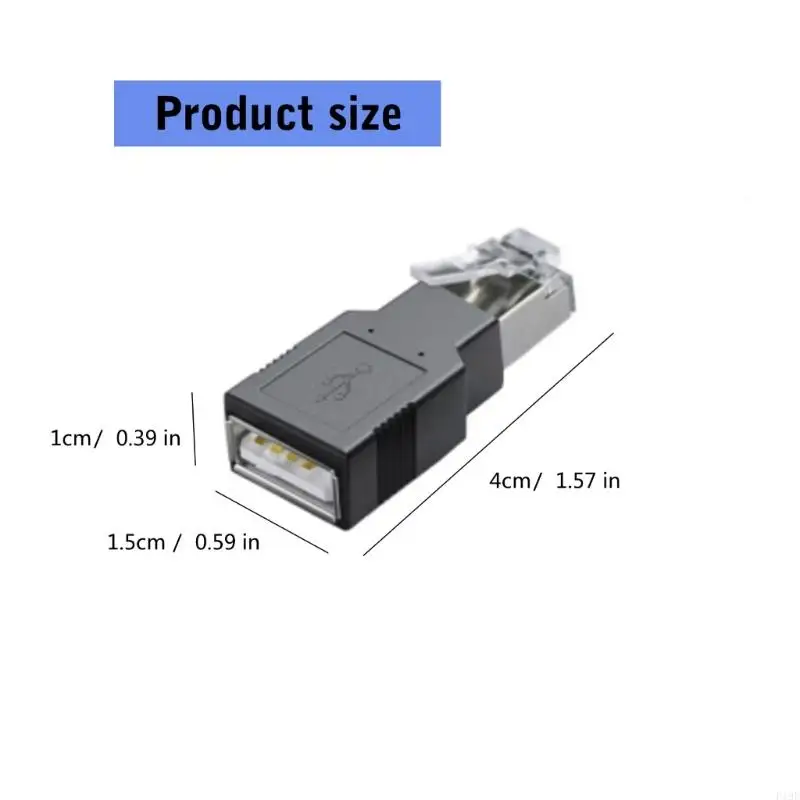 USB naar RJ45 Ethernet -adapter voor camera -desktoprouters connectiviteit 100Mbps F19E
